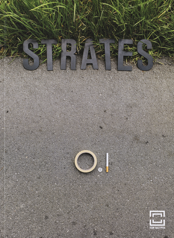 Couverture du magazine Strates n°1