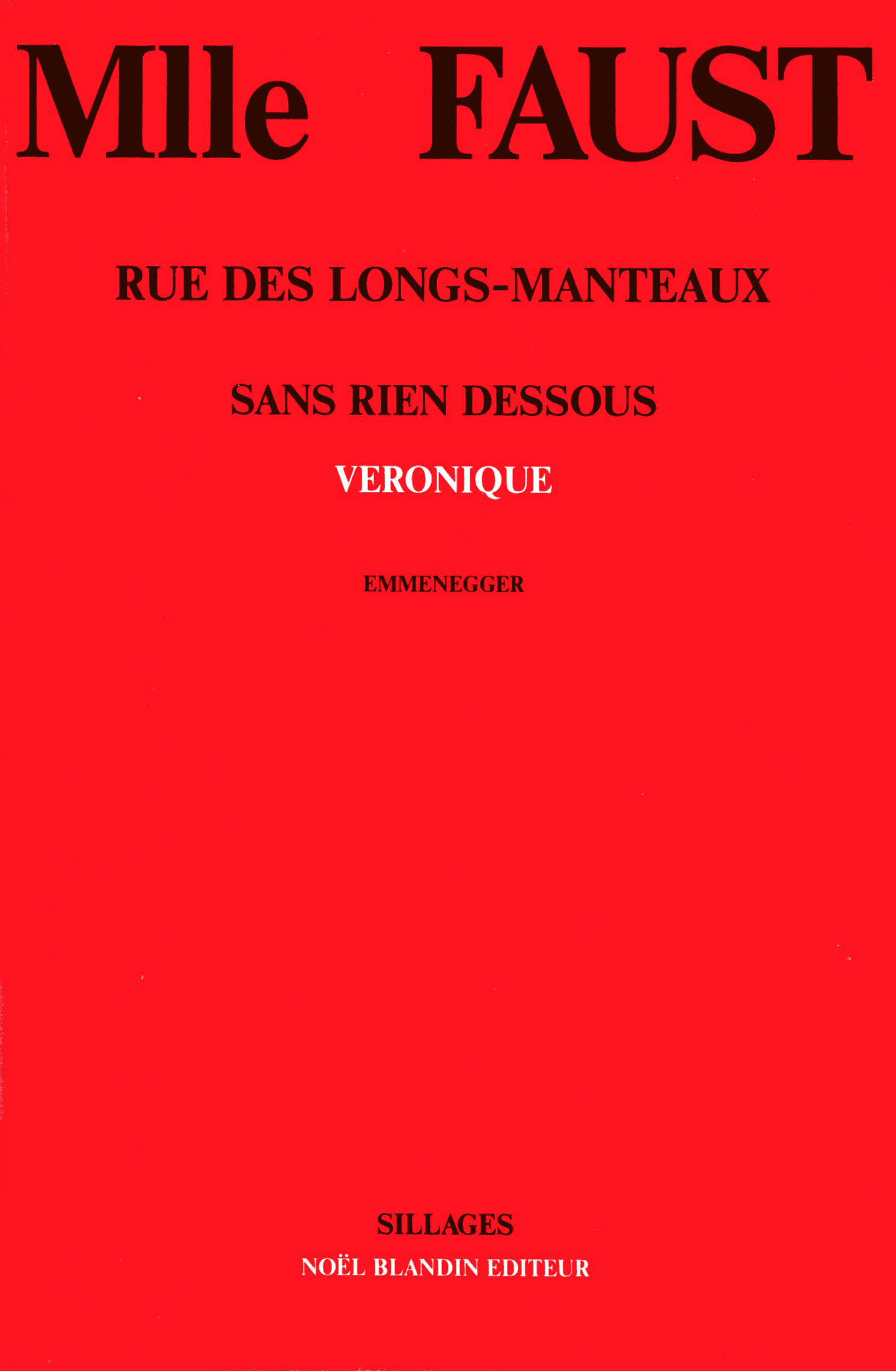 Livre Mademoiselle Faust