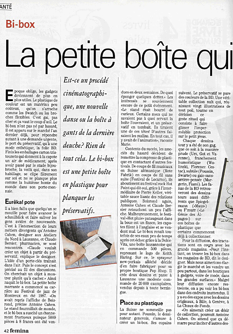Article sur la boîte à capotes bi-box