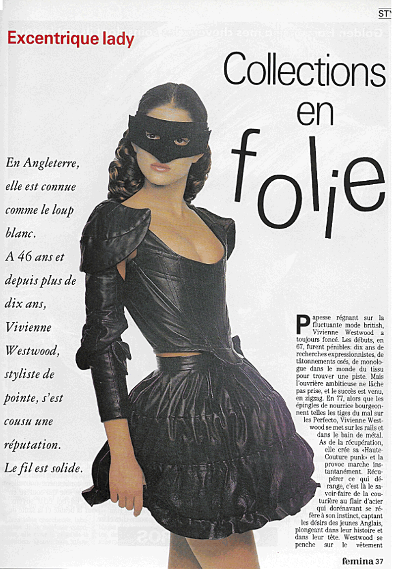 Article sur Vivienne Westwood