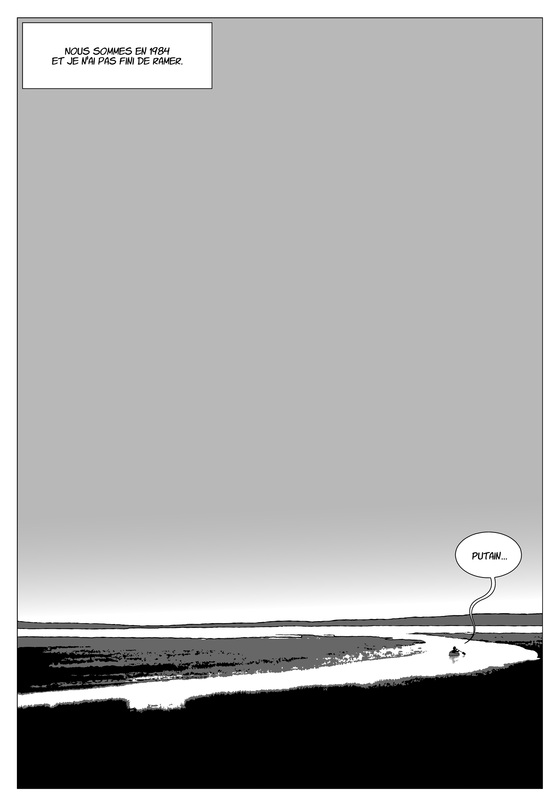 Planche d'un roman graphique sur les années 80