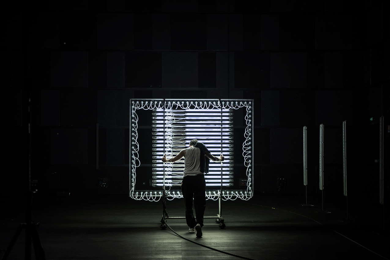 Frédéric Fisbach et Dieudonné Niangouna à Vidy Frédéric Fisbach et Dieudonné Niangouna à Vidy
