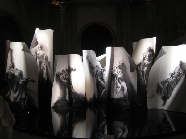 «Extases» d’Ernest Pignon-Ernest à L’Eglise des Ames du Purgatoire à Naples