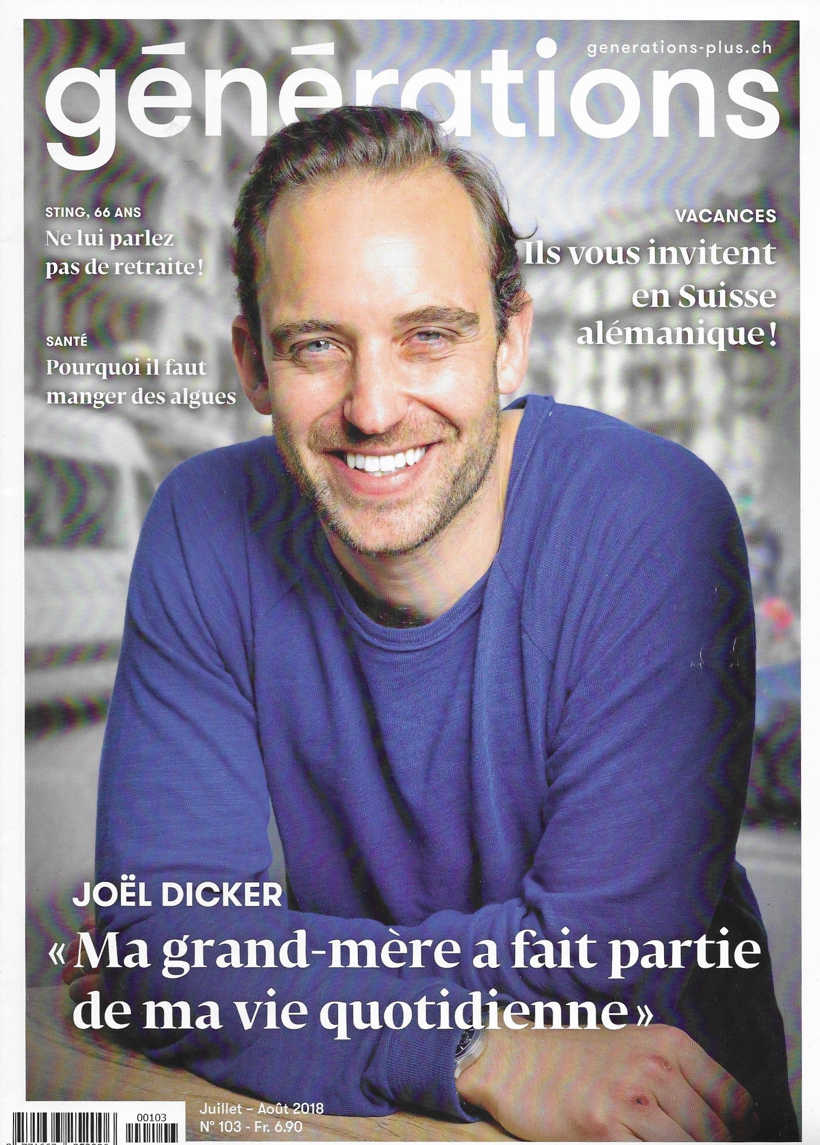 Couverture du magazine Générations, mai 2018