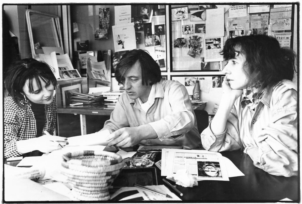 Dans les bureaux du quotidien Libération