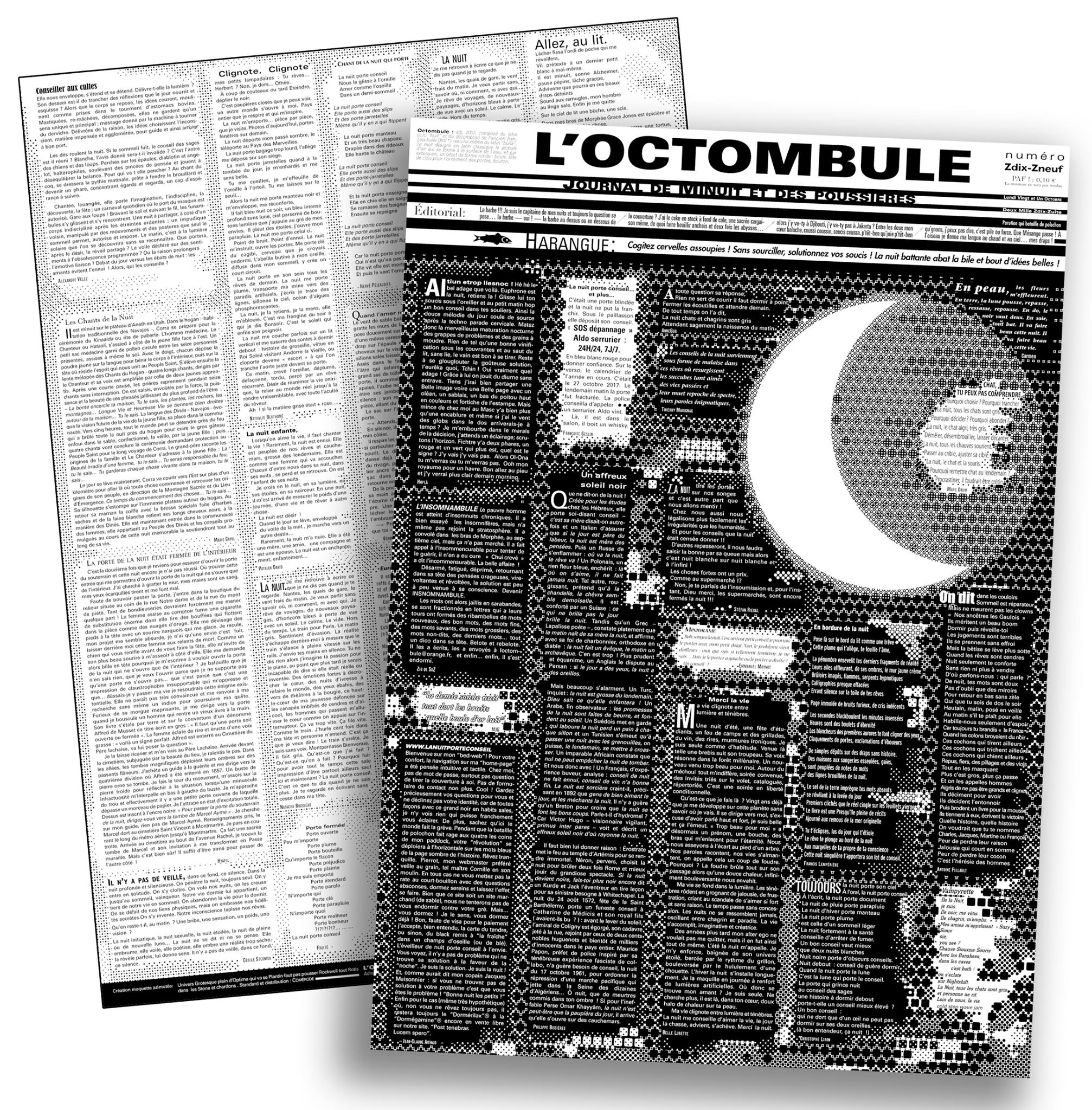 L'OCTOMBULE ou le Journal de Minuit et des Poussières